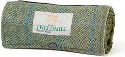 Picknickkleed Walker Geruit Tweed 313 Groen - Tweed - Waterdicht - 66 × 98cm - Tweedmill