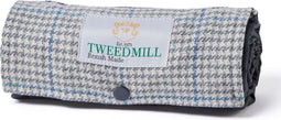 Picknickkleed Walker Geruit Tweed 389 Blauw - Tweed - Waterdicht - 66 × 98cm - Tweedmill