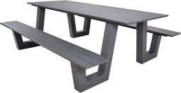 Picknickset Outdoor Living Breeze antraciet. Aluminium - Outdoor Living