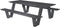 Picknickset Outdoor Living Breeze antraciet. Aluminium - Outdoor Living