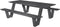 Picknickset Outdoor Living Breeze antraciet. Aluminium - Outdoor Living