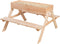 picknicktafel 2 in 1 met zandbak