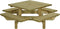 Picknicktafel vierkant 195x195