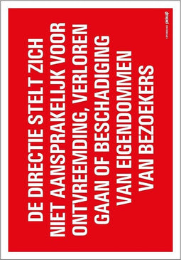 Pickup bord 23x33 cm Combinatie - De directie stelt zich niet aansprakelijk