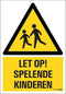 Pickup bord 23x33 cm Combinatie - Let op spelende kinderen
