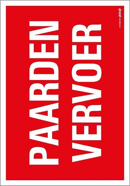 Pickup bord 23x33 cm Combinatie - Paardenvervoer