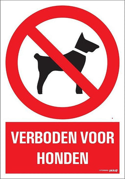 Pickup bord 23x33 cm Combinatie - Verboden voor honden