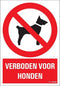 Pickup bord 23x33 cm Combinatie - Verboden voor honden