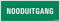 Pickup bord 33x12 cm - Nooduitgang