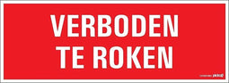 Pickup bord 33x12 cm - Verboden te roken
