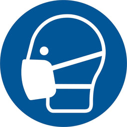 Pickup bord Mondkapje dragen verplicht - wearing a face mask is mandatory - le port d'un masque facial est obligatoire - Das Tragen einer Gesichtsmaske ist obligatorisch - social distance