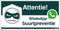 Pickup bord panneau 30x15 cm - WhatsApp Buurtpreventie