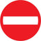 Pickup bord rond diameter 18 cm - Verboden doorgang