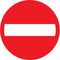 Pickup bord rond diameter 18 cm - Verboden doorgang
