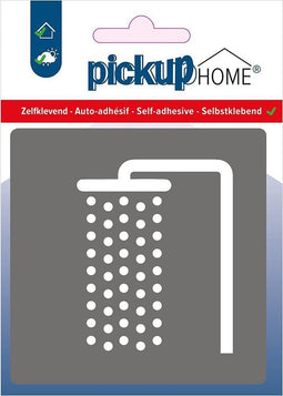 Pickup Douche grijs - 90x90 mm Pictogram Route Acryl