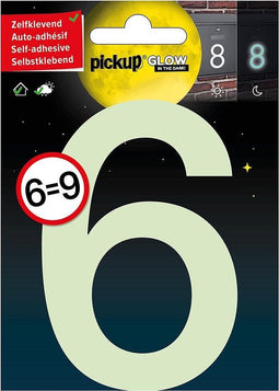 Pickup Glow in the dark Huisnummer 6-9 - 10 cm