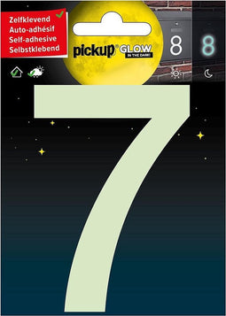 Pickup Glow in the dark Huisnummer 7 - 10 cm