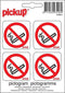Pickup Mini Pictogram 4,7x4,7 cm - Verboden te roken