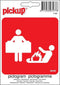 Pickup Pictogram 10x10 cm - Blusdeken