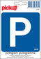 Pickup Pictogram 10x10 cm - Parkeren