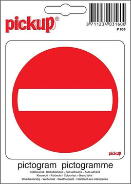 Pickup Pictogram 10x10 cm - Verboden toegang