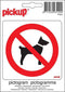 Pickup Pictogram 10x10 cm - Verboden voor honden