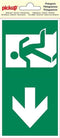 Pickup Pictogram 10x20 cm - Verwijzing nooduitgang links