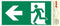 Pickup Pictogram 10x20 cm - Verwijzing nooduitgang links
