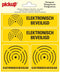Pickup Pictogram 15x15 cm 4 op 1 - Elektronisch beveiligd - alarm
