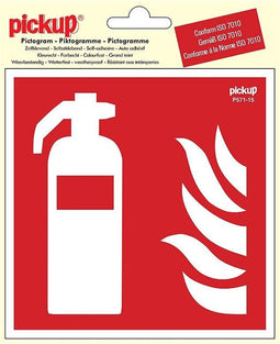 Pickup Pictogram 15x15 cm - Brandblusser - conform ISO 7010