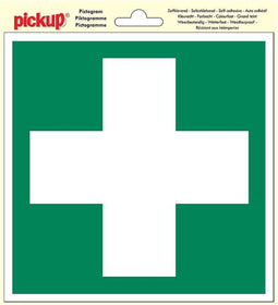 Pickup Pictogram 20x20 cm - EHBO E.H.B.O. Eerste Hulp Bij Ongelukken