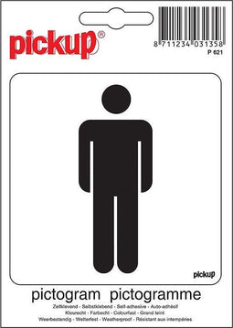 Pickup Pictogram Heren - 10 x 10 cm