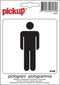Pickup Pictogram Heren - 10 x 10 cm