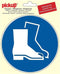 Pickup Pictogram rond diameter 15 cm - Veiligheidsschoenen dragen