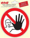 Pickup Pictogram rond diameter 15 cm - Verboden voor onbevoegden