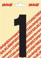 Pickup plakcijfer Nobel 120mm zwart 1 - 310021201