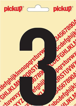 Pickup plakcijfer Nobel 120mm zwart 3 - 310021203