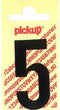 Pickup plakcijfer Nobel 120mm zwart 5 - 310021205