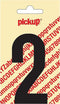 Pickup plakcijfer Nobel 90 mm zwart 2 - 310020902