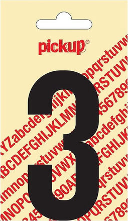 Pickup plakcijfer Nobel 90 mm zwart 3 - 310020903