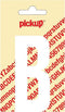 Pickup plakletter Nobel 120mm wit B - 31012120B