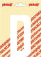 Pickup plakletter Nobel 120mm wit D - 31012120D