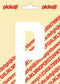 Pickup plakletter Nobel 120mm wit P - 31012120P