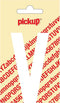 Pickup plakletter Nobel 120mm wit V - 31012120V
