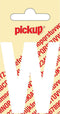 Pickup plakletter Nobel 120mm wit W - 31012120W
