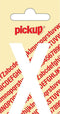 Pickup plakletter Nobel 120mm wit X - 31012120X
