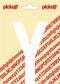 Pickup plakletter Nobel 120mm wit Y - 31012120Y