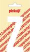 Pickup plakletter Nobel 120mm wit Z - 31012120Z