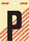 Pickup plakletter Nobel 120mm zwart P - 31002120P