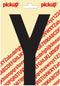 Pickup plakletter Nobel 120mm zwart Y - 31002120Y